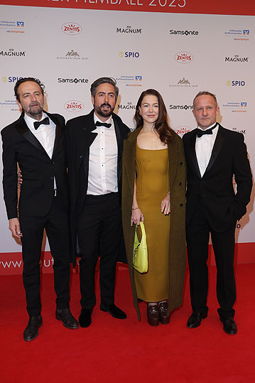 Marcus Welke, David Dietl, Hanna Herzsprung, Maximilian Brückner: 49. Deutscher Filmball im Hotel Bayerischer Hof in München am 25.01.2025 (c) Jessica Maiwald-Kassner 